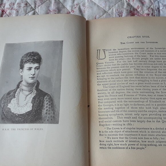 RARE 1896 Queen Victoria Her Life and Reign Antique Book - Picture 15 of 16